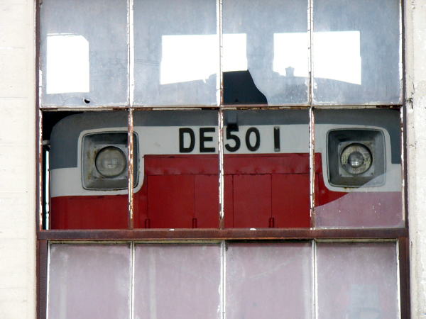 扇形車庫のDE50アップ